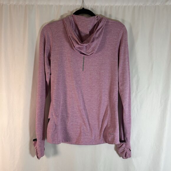 Title Boxing Nike Hoodie Women's Small Heathered Pink Lond Sleeve Lightweight - Picture 5 of 7